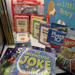 Kids Books, Flash Cards, Card Games