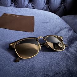 Ray Ban Club-masters black and gold