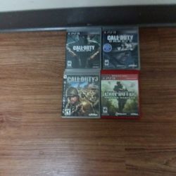 4 Call of Duty Games for PS3 