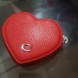 Coach Heart Coin Purse