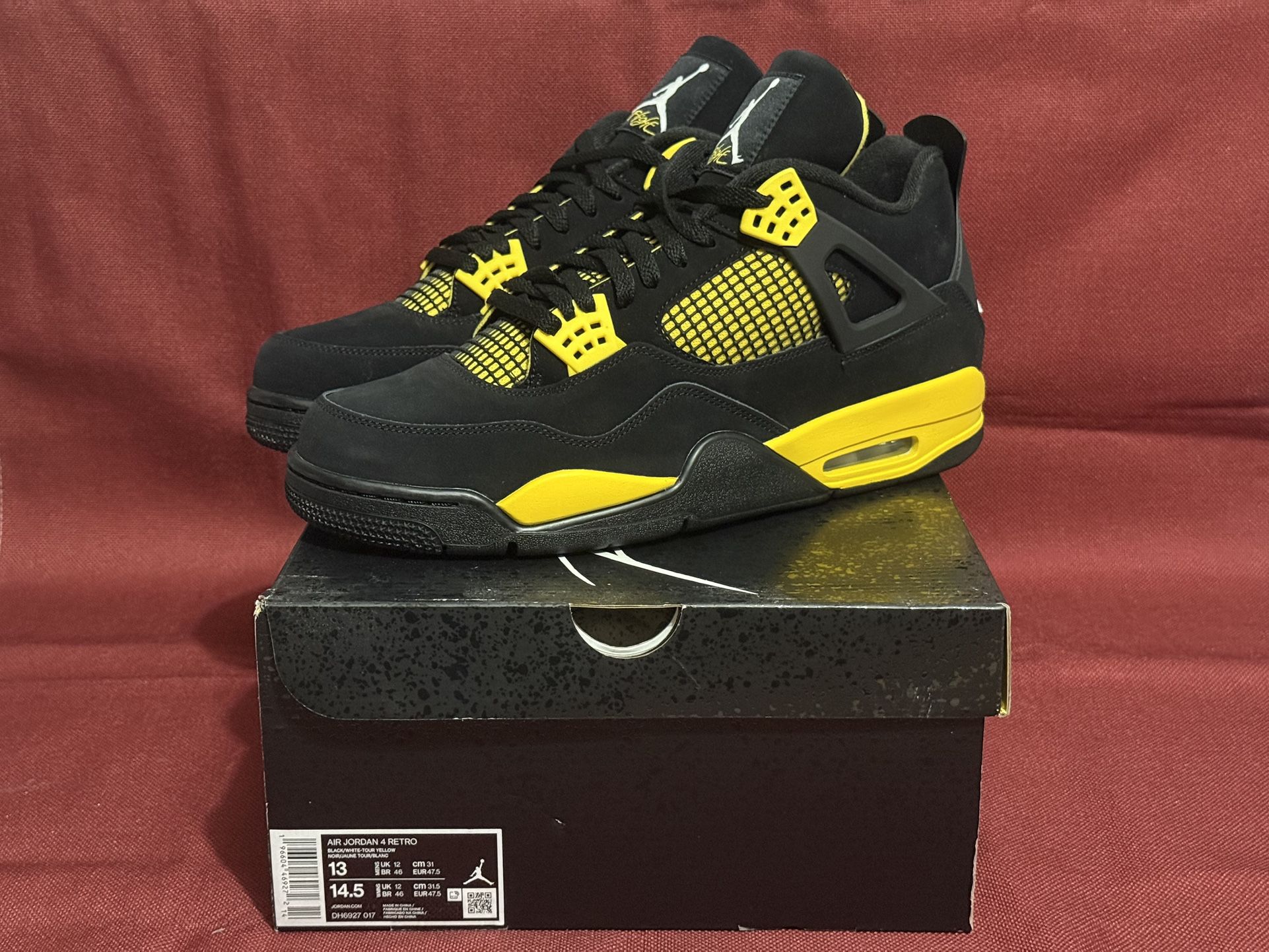 Size 13 — Air Jordan 4 Retro Thunder 2023 (Brand New)