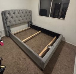 Velvet headboard