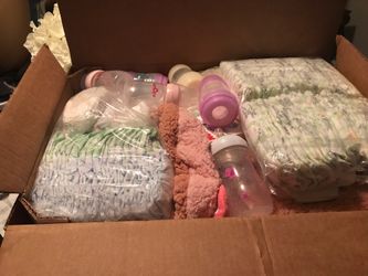 Full box of baby clothes size 0 and 1 ready to go