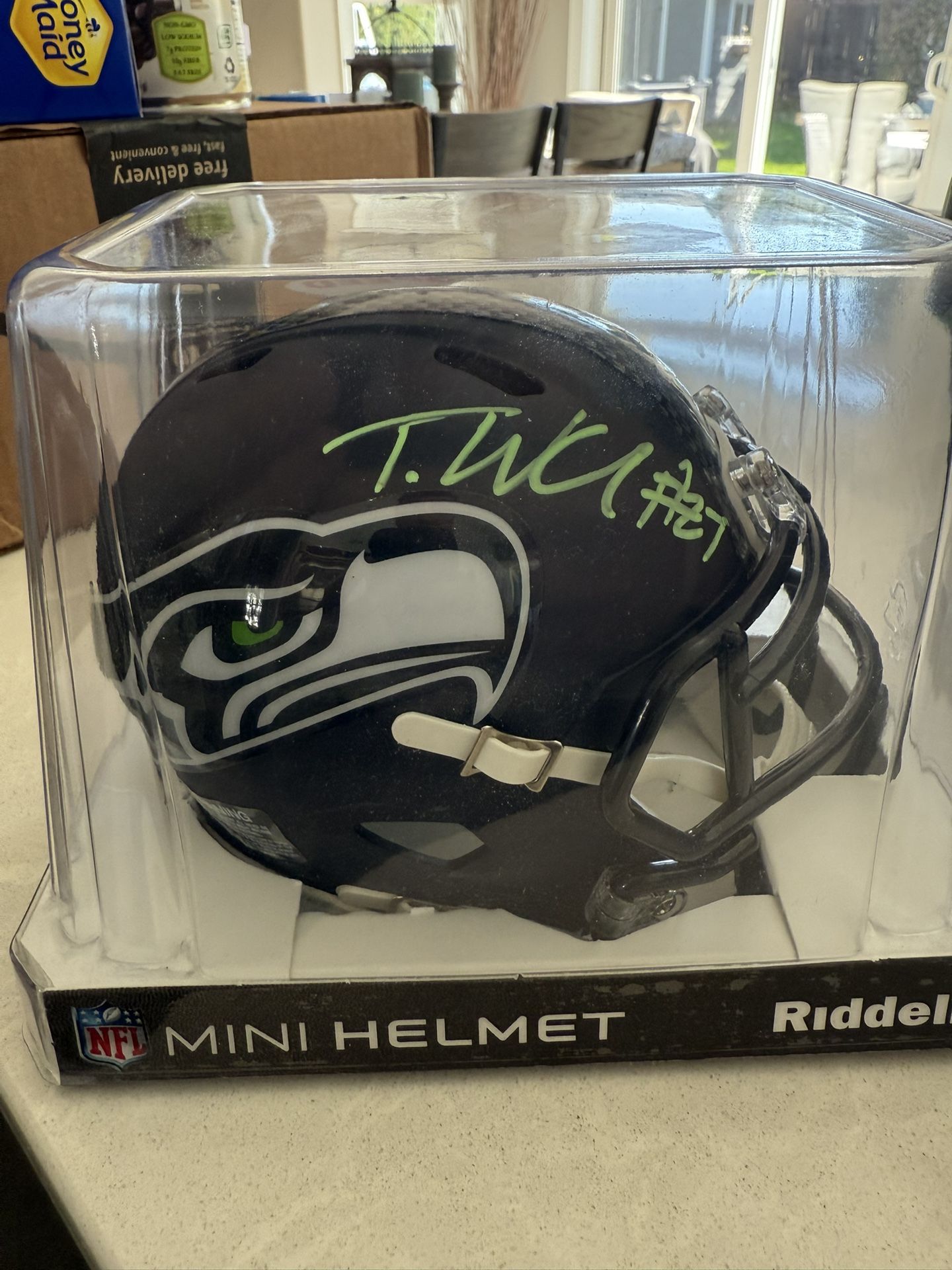 Tariq Woolen Autographed Mini Helmet