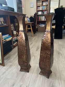 Tall decorative vases