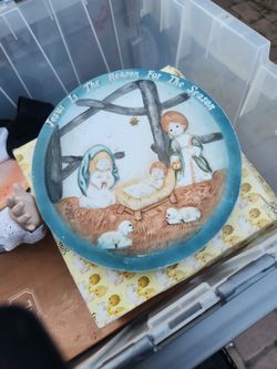 Jesus Nativity Plate