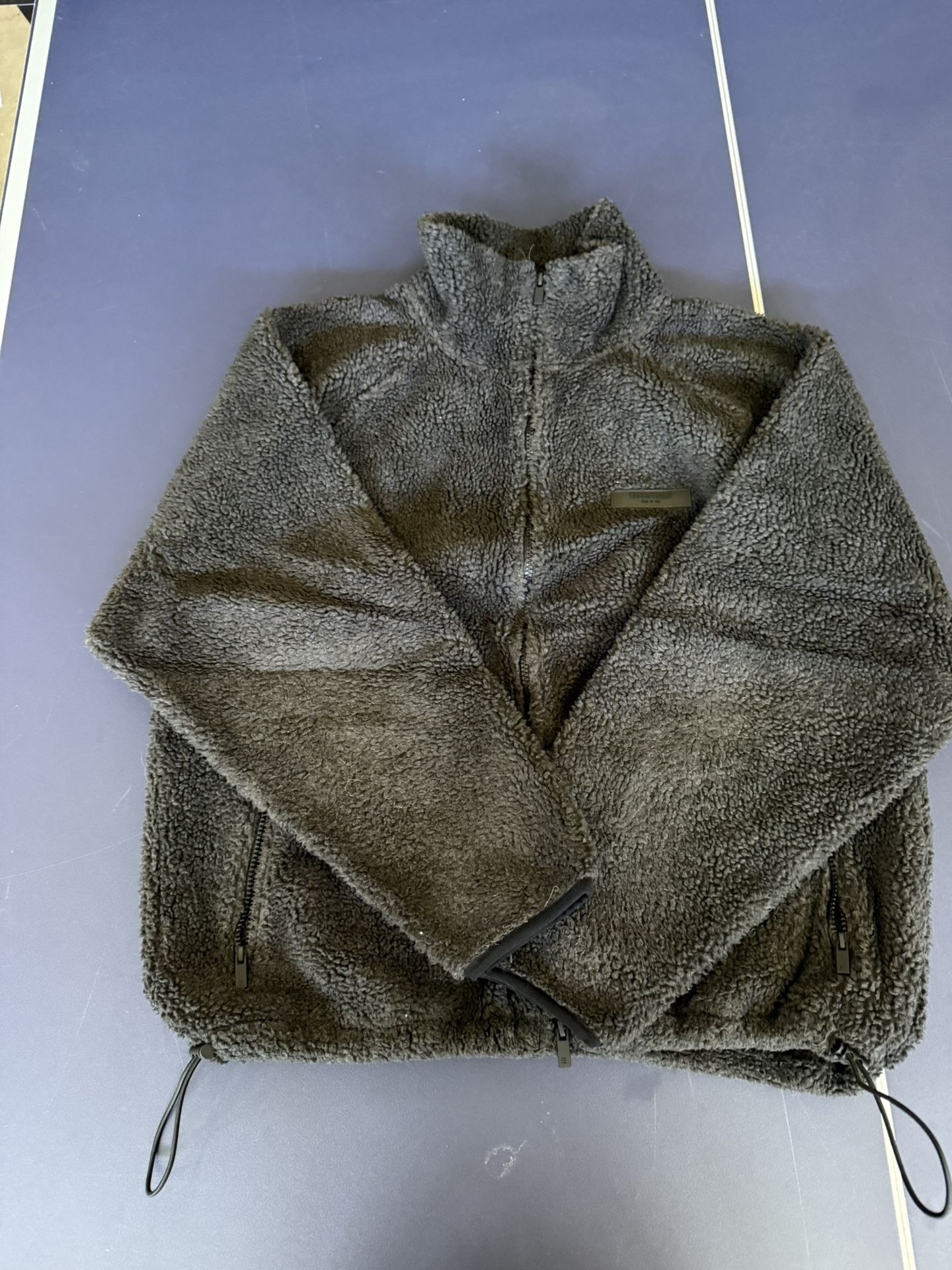 Fear Of God Essentials Polar Fleece Full Zip Jacket Iron