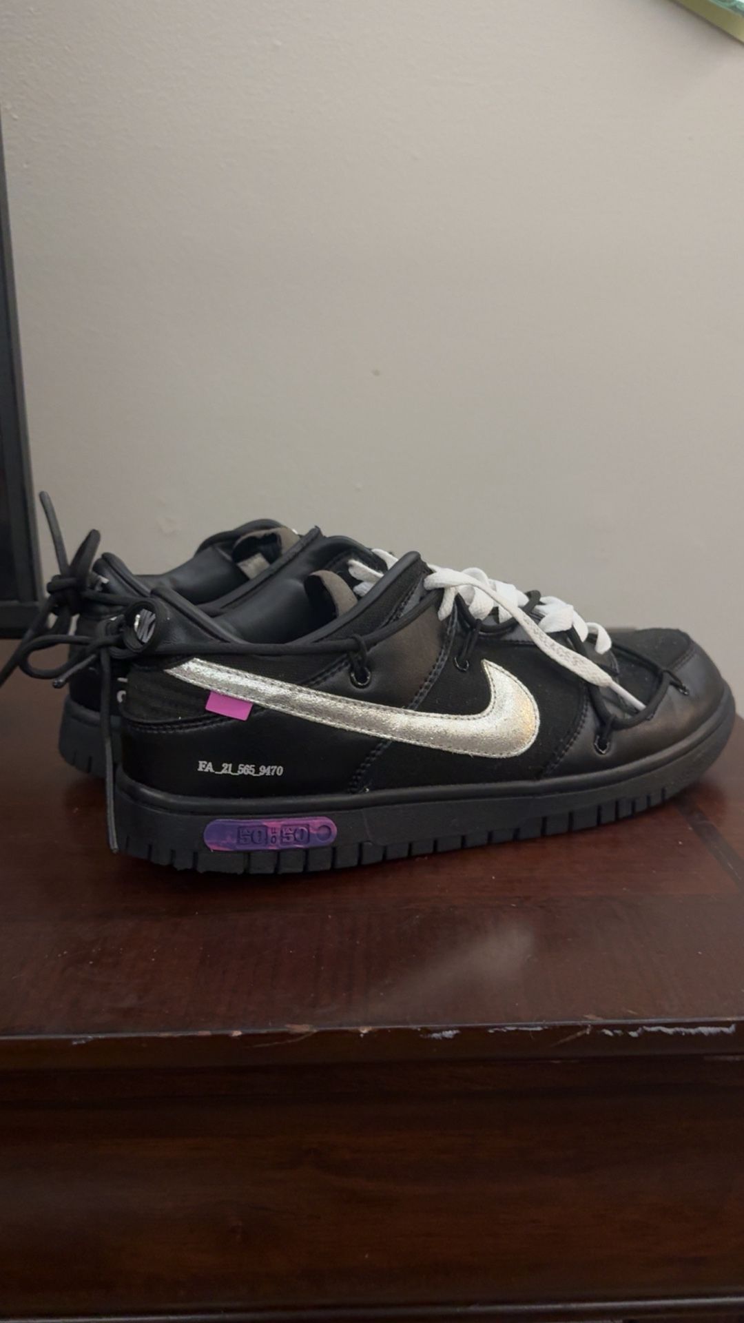 Off White Lot 50 Of 50 Dunks Size 10