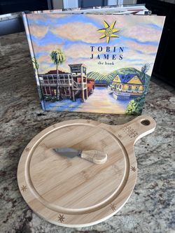 Tobin James Cellars Cookbook, Cutting/ Cheese Board & Knife