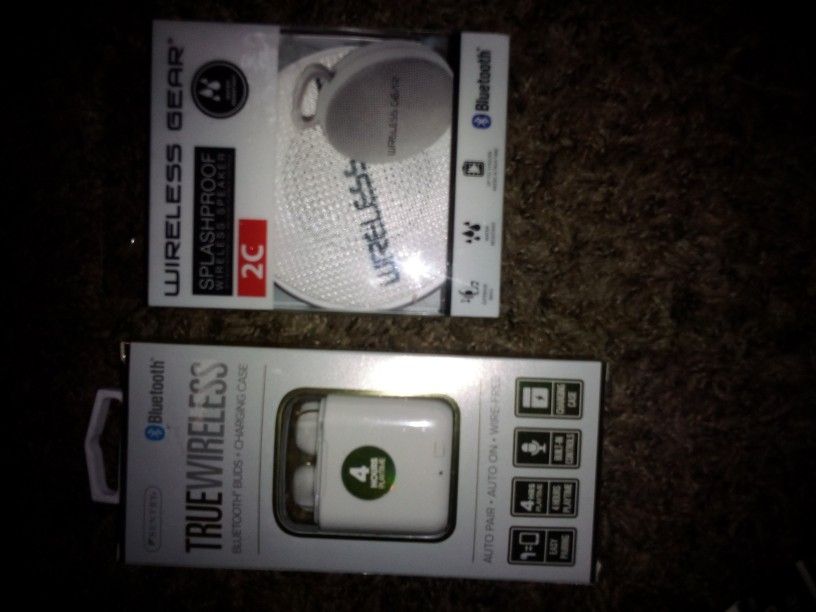 True Wireless Sentry Bluetooth Earbuds & Wireless Gear Waterproof Bluetooth Speaker