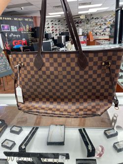 Louis Vuitton Neverfull Damier Ebene Tote Bag