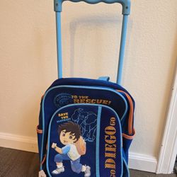 Diego Kids Rolling Backpack Bag