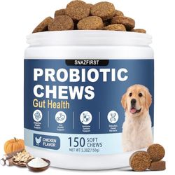 Dog probiotic chews