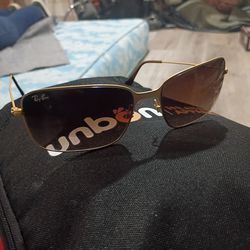 Ray Ban Mens Gold Framed Sunglasses
