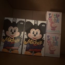 Pop Mart Mickey And Friends, Bikini Bottom Buddies, Lazy Yoga Labubu For Sale