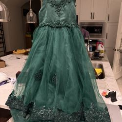 Kids Green Dress