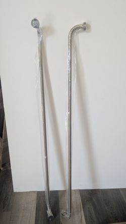 Curtain Rod 2 Pack Antique Bronze Wraparound Design 50"