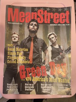 Vintage 2000s Y2K Green Day Punk Rock Band Mean Street Magazine OC November 2004 Issue. USED! Read Description!!