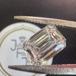 3.54ct F, VS1 Emerald Cut Lab Diamond. IGI certified