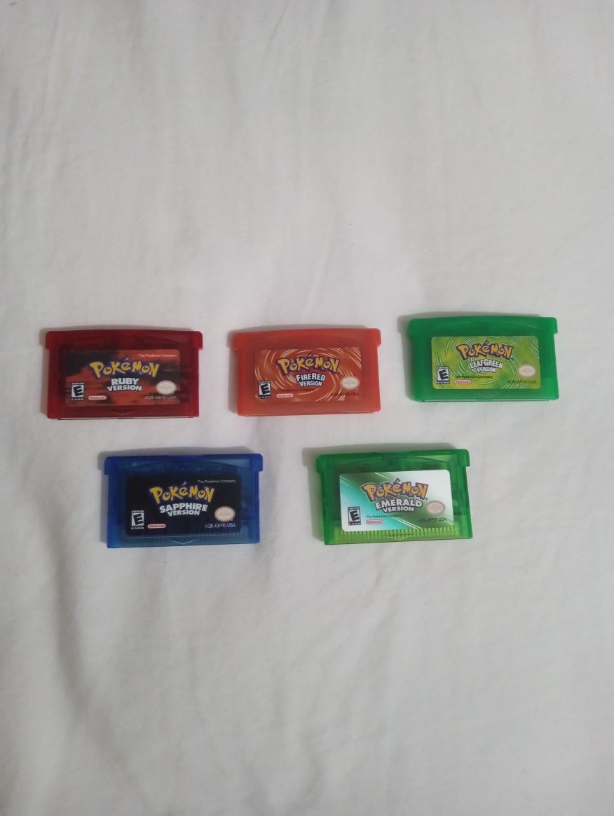 Pokemon Ruby/ Sapphire/ Emerald/ Fire Red/ Leaf Green For GBM GBA DS DSi