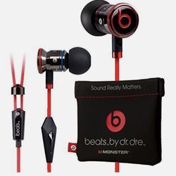 iBeats by Dre Black / Red Headphones Earphones 