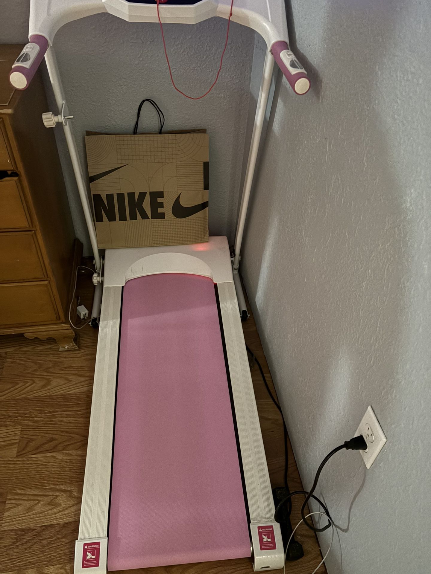 Pink And White Treadmill