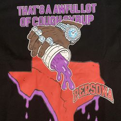 Awful lot of cough syrup shirt size medium