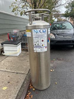 Commercial liquid CO₂ storage tanks (2)