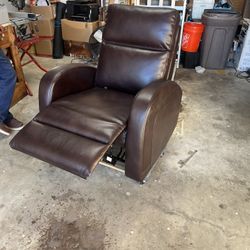 Leather rocker recliner two months old