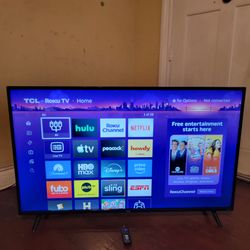 TCL 55" UHD 4K HDR Smart LED Roku Tv With Remote