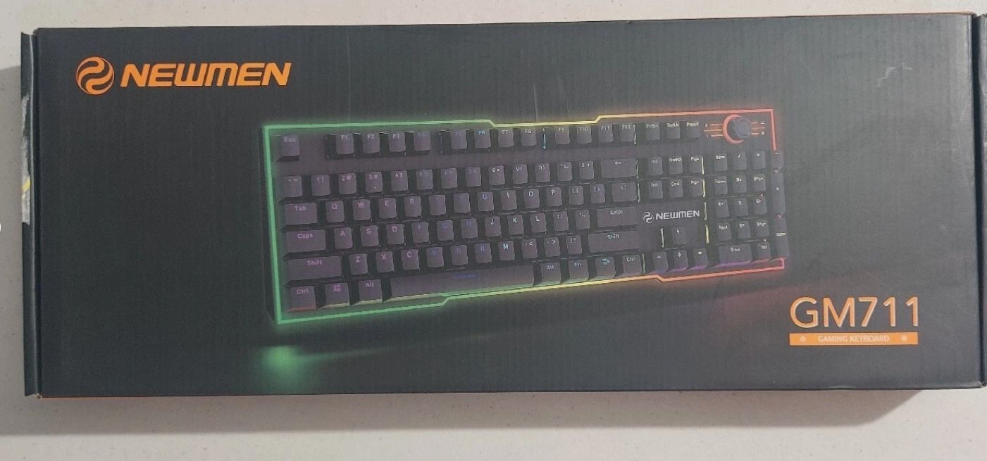 Newmen GM711 Gaming Keyboard Full Size RGB Backlit Hot-Swappable Mechanical