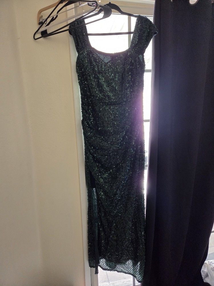 Green Sequin Dress