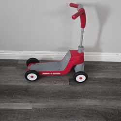 Radio flyer toddler scooter stand sit and push ride on toy
