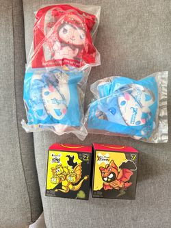 Hello kitty x Godzilla and Yu-gi-oh toys