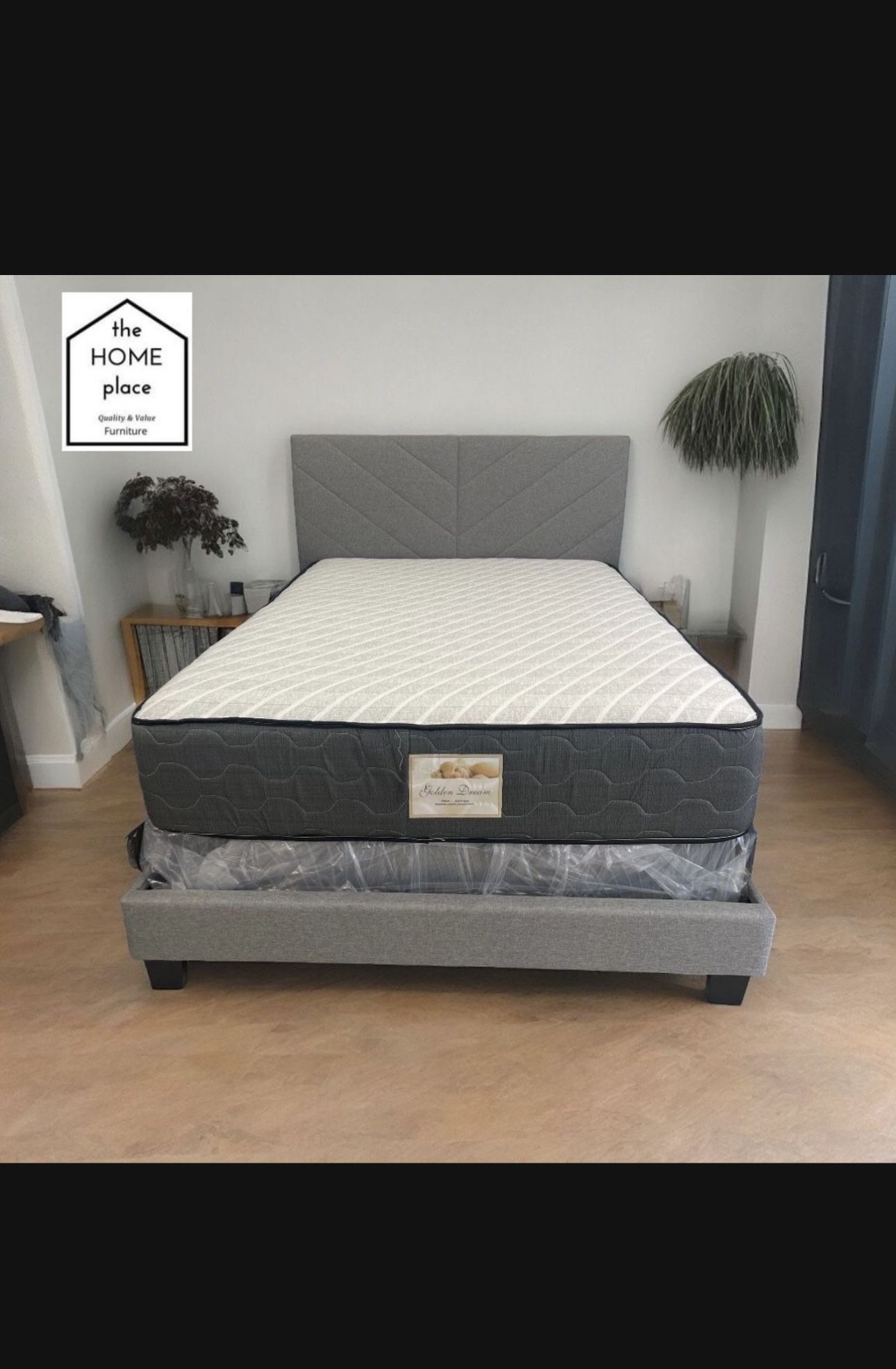 Brand New Full Bed Frame With Mattress And Box Spring For ONLY $319 🚨Ready For Delivery 🚛