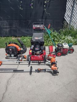 Exmark lawn mower gardening equipment lot