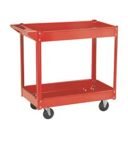 Red  toolcart for tools  It's used