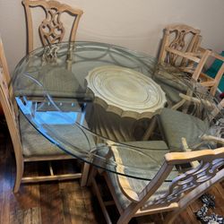 Round Glass Table