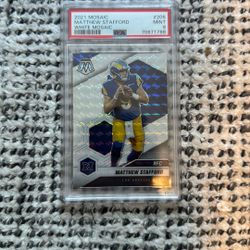 Matthew Stafford PSA 9 White Mosaic