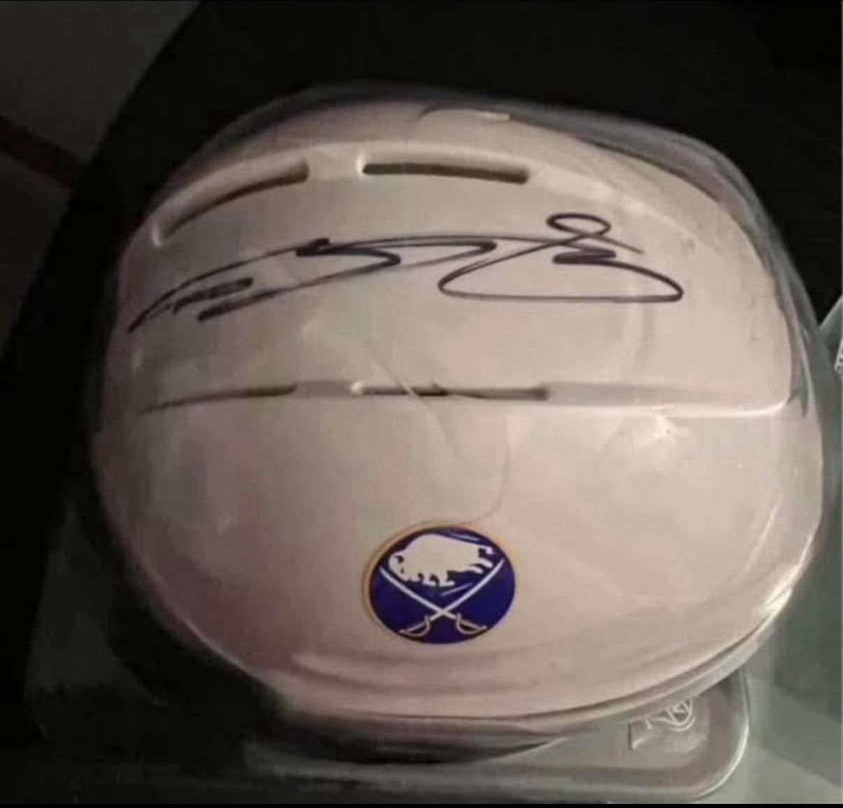 Buffalo Sabres Bowen Byram Signed Mini Helmet
