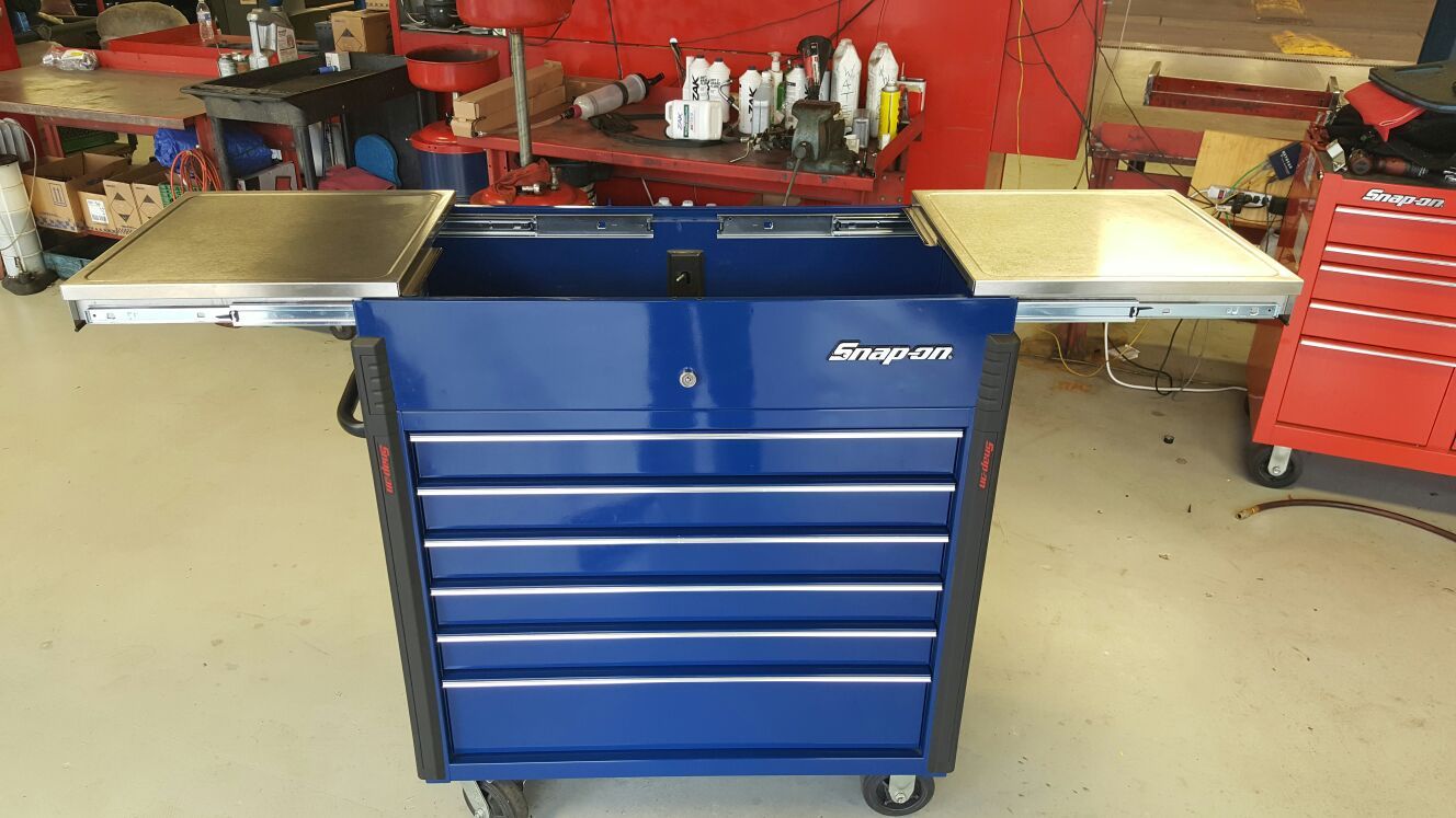 Snap on roll online cart slide top