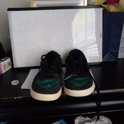 Green and Black Nike Shoes