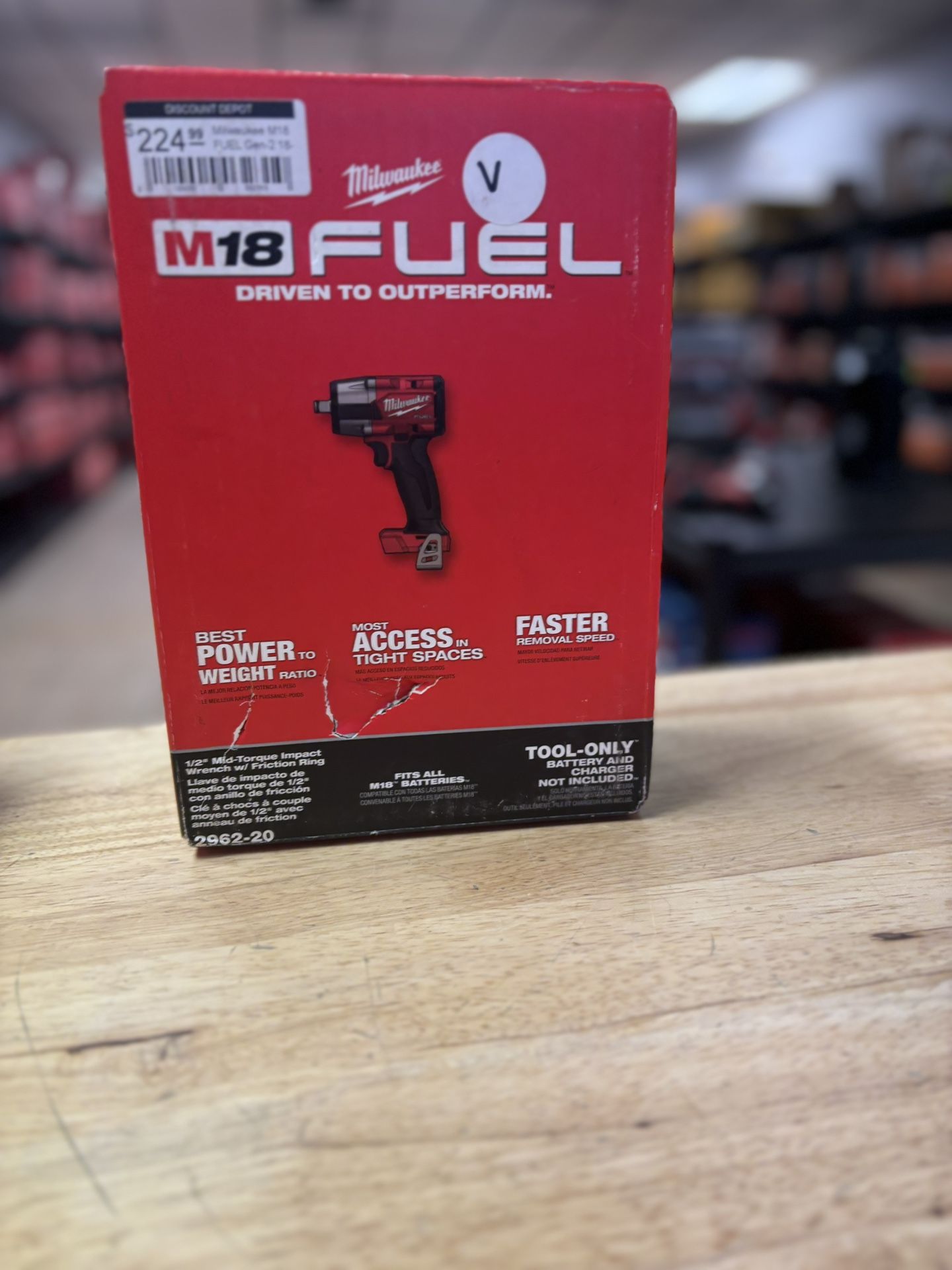 M18 FUEL Gen-2 18V Lithium-Ion Brushless Cordless Mid Torque 1/2 in. Impact Wrench w/Friction Ring (Tool-Only)