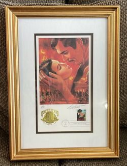 Gone With the Wind 50th Anniversary Frame with Postage and Signature