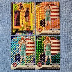 Lamelo Ball 2020-21 Rookies Charlotte Hornets 4 Card Lot 
