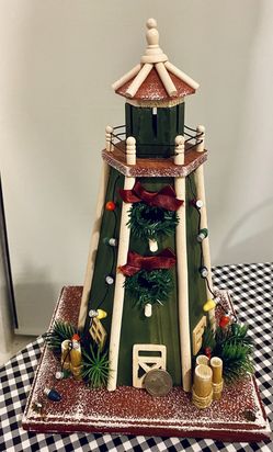 Christmas light house
