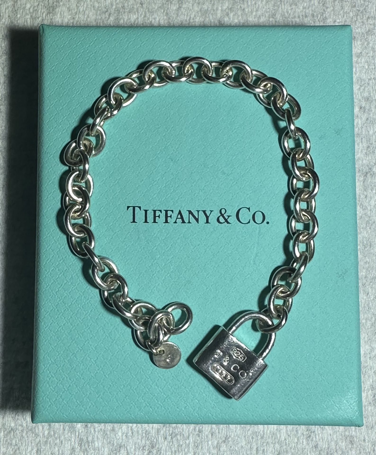 Tiffany & Co. 1837 Padlock Lock Bracelet Silver 925