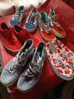 5 pairs of vans for $50