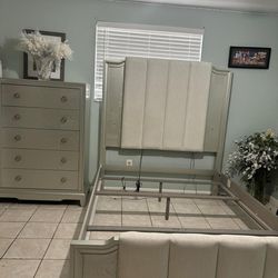 Bed frame with drawers