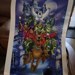 Vintage Strangers In The Night Scooby Doo Poster